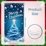Christmas Tree Banner Festive Holiday Banner Elegant Christmas Decoration - AdeLShop