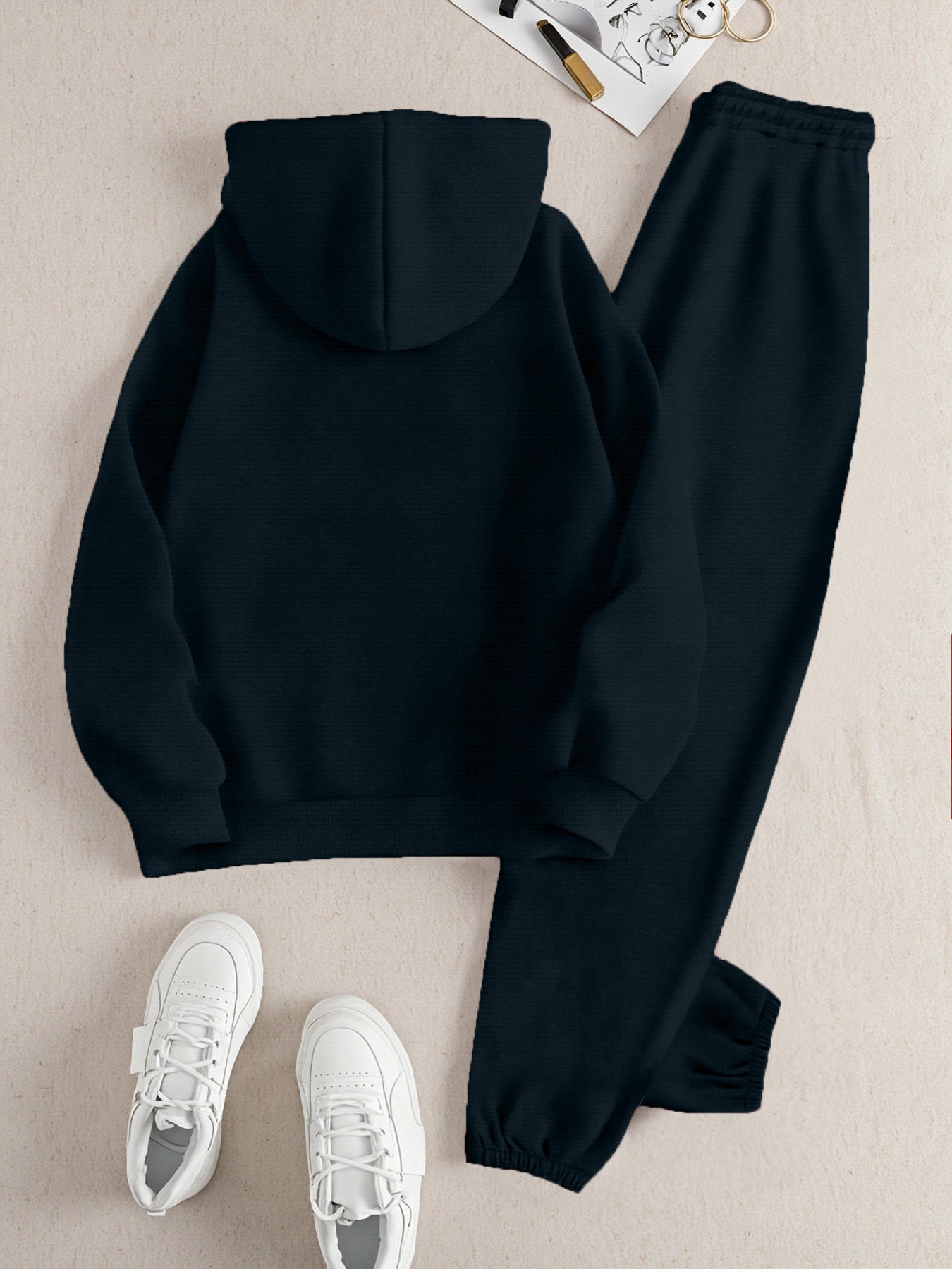 Creative Letter And Wealth Pattern, Two - Piece Set, Western Stuff, Cord Set Women Clothing - AdeLShop