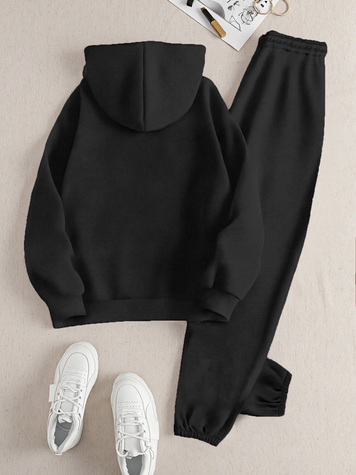 Creative Letter And Wealth Pattern, Two - Piece Set, Western Stuff, Cord Set Women Clothing - AdeLShop