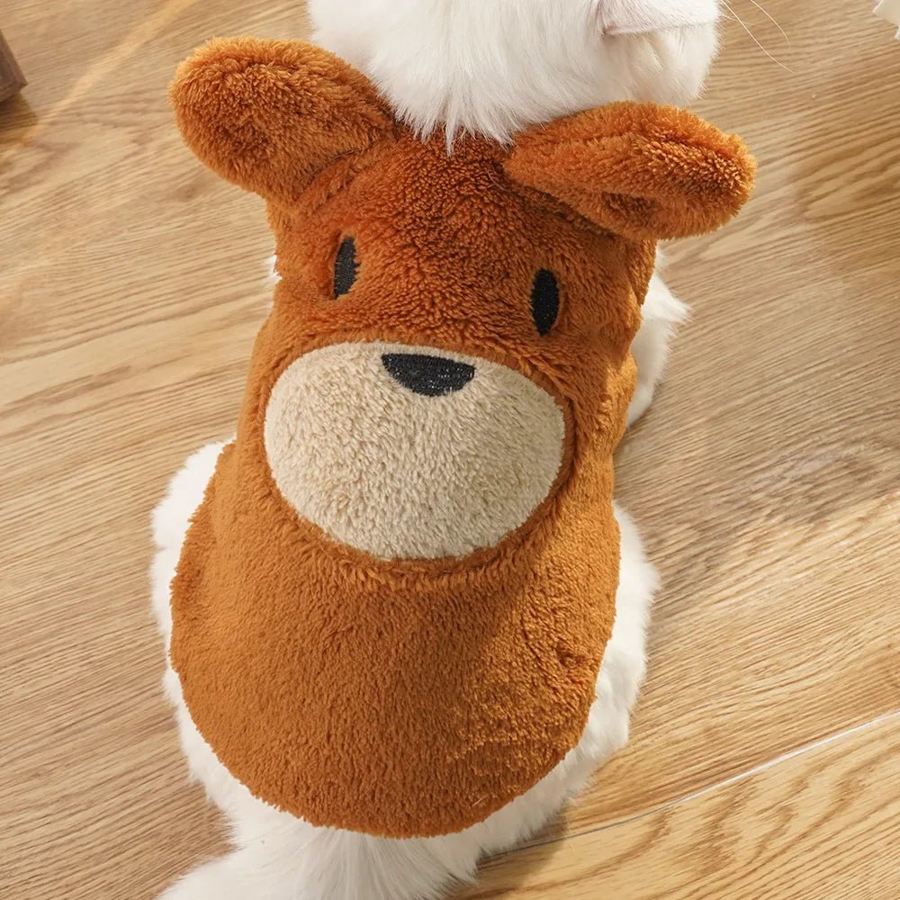 Cute Dog Clothes Winter Vest For Small Dogs Cats Warm Pets Sweater - AdeLShop