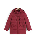 Embroidery Warm Winter Clothes Women's Coat Middle - Aged Elderly - AdeLShop