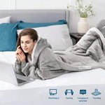 Extra Long Wearable Blankets Winter Flannel Hooded - AdeLShop
