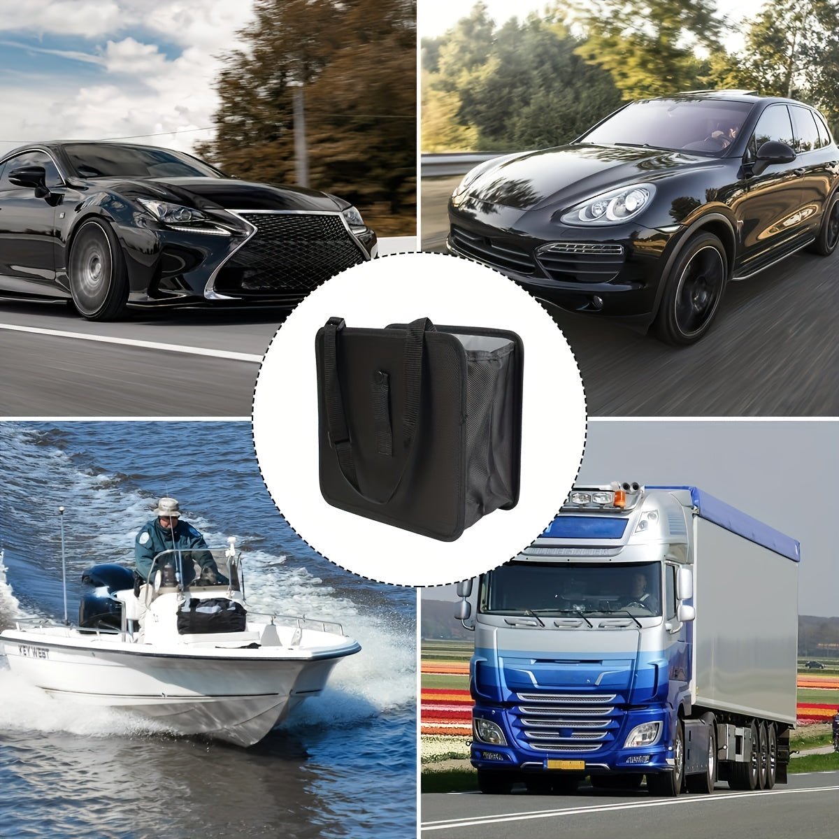 Foldable Car Trash Can, Hanging Waterproof Leakproof Trash Can Storage Bag For Car,box for homr - AdeLShop