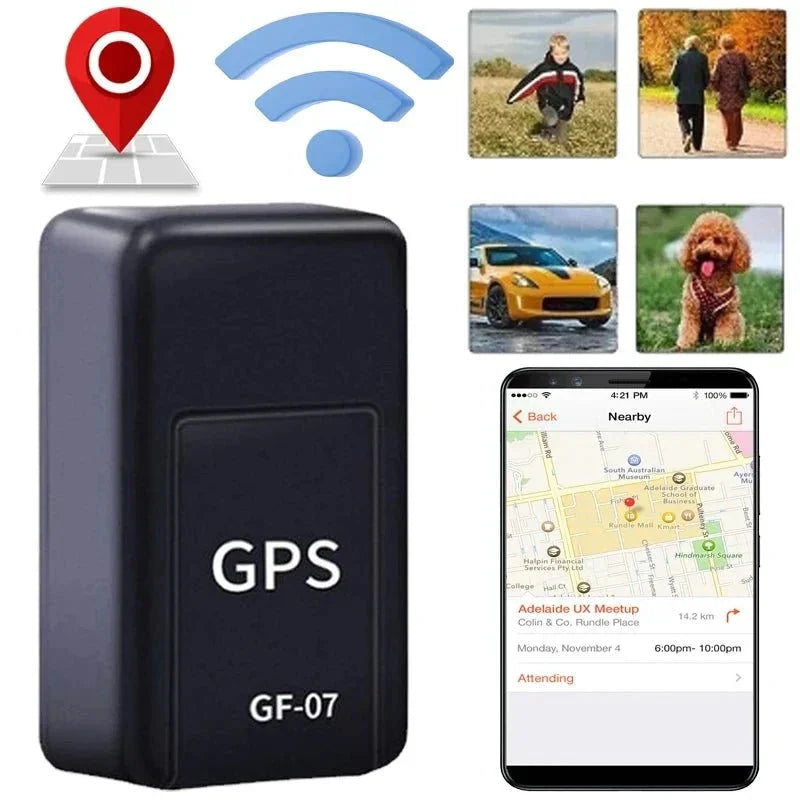 GF07 Magnetic Mini GPS Tracker Real - Time Vehicle Locator Car Pet Tracking Device - AdeLShop