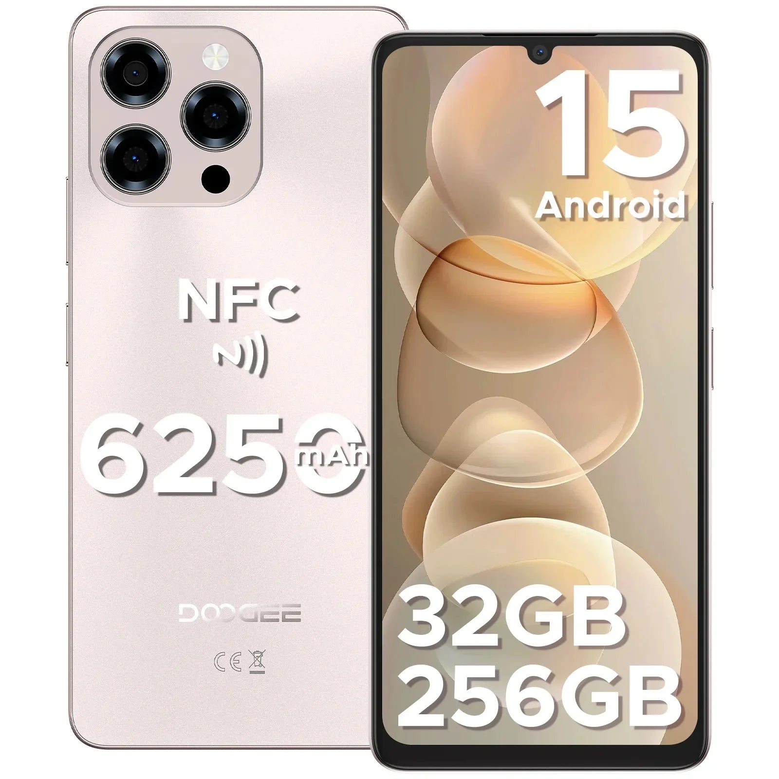 Global Version Doogee Note58 Pro Android 15 Smartphones 8Gb Ram 256Gb - AdeLShop