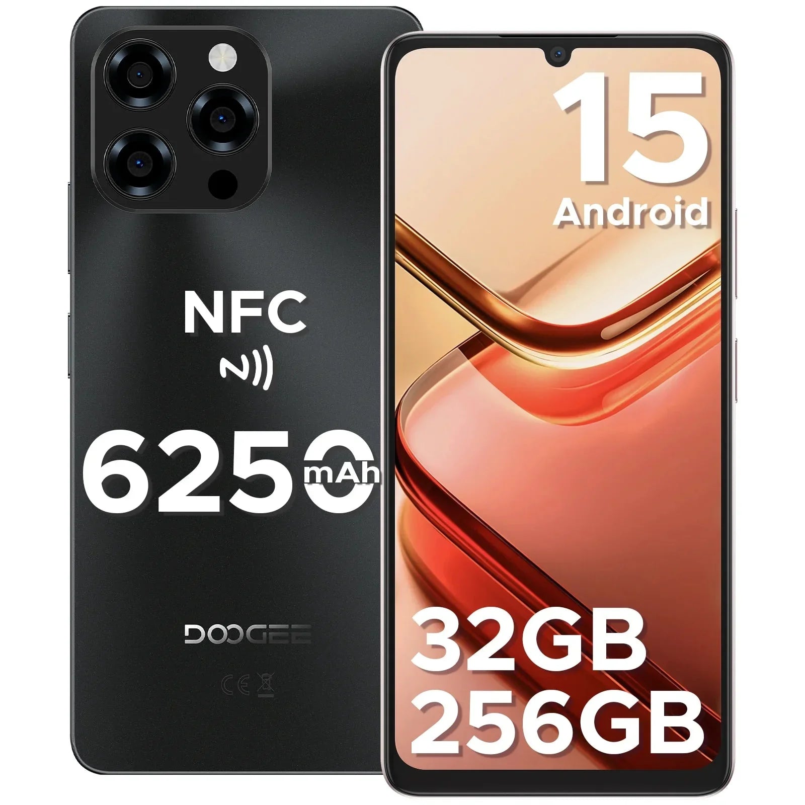 Global Version Doogee Note58 Pro Android 15 Smartphones 8Gb Ram 256Gb - AdeLShop