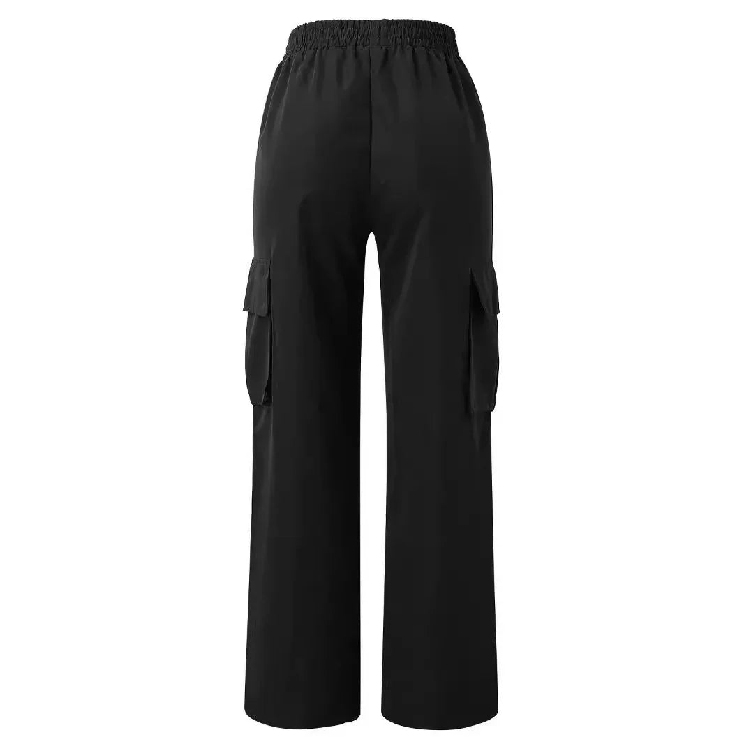 High - Waisted Breathable Casual Pants Cargo Pants Women's American Style - AdeLShop