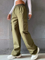 High - Waisted Breathable Casual Pants Cargo Pants Women's American Style - AdeLShop