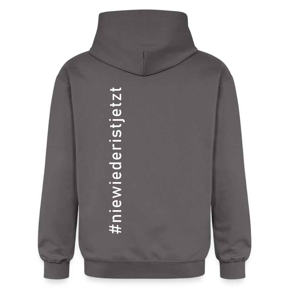 Hoodie Unisex gegen das Vergessen – „Nie wieder ist jetzt“