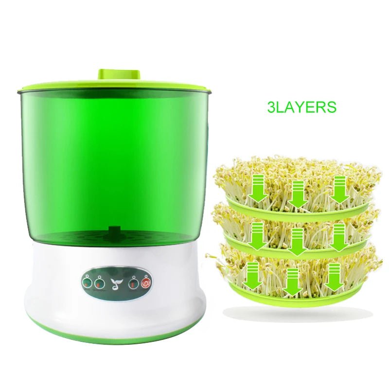 Intelligent Bean Sprouts Maker Thermostat Green Electric - AdeLShop
