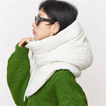 Jacket Women Male Bracket Mock Collar Zipper Cape Beanie - AdeLShop