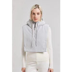 Jacket Women Male Bracket Mock Collar Zipper Cape Beanie - AdeLShop