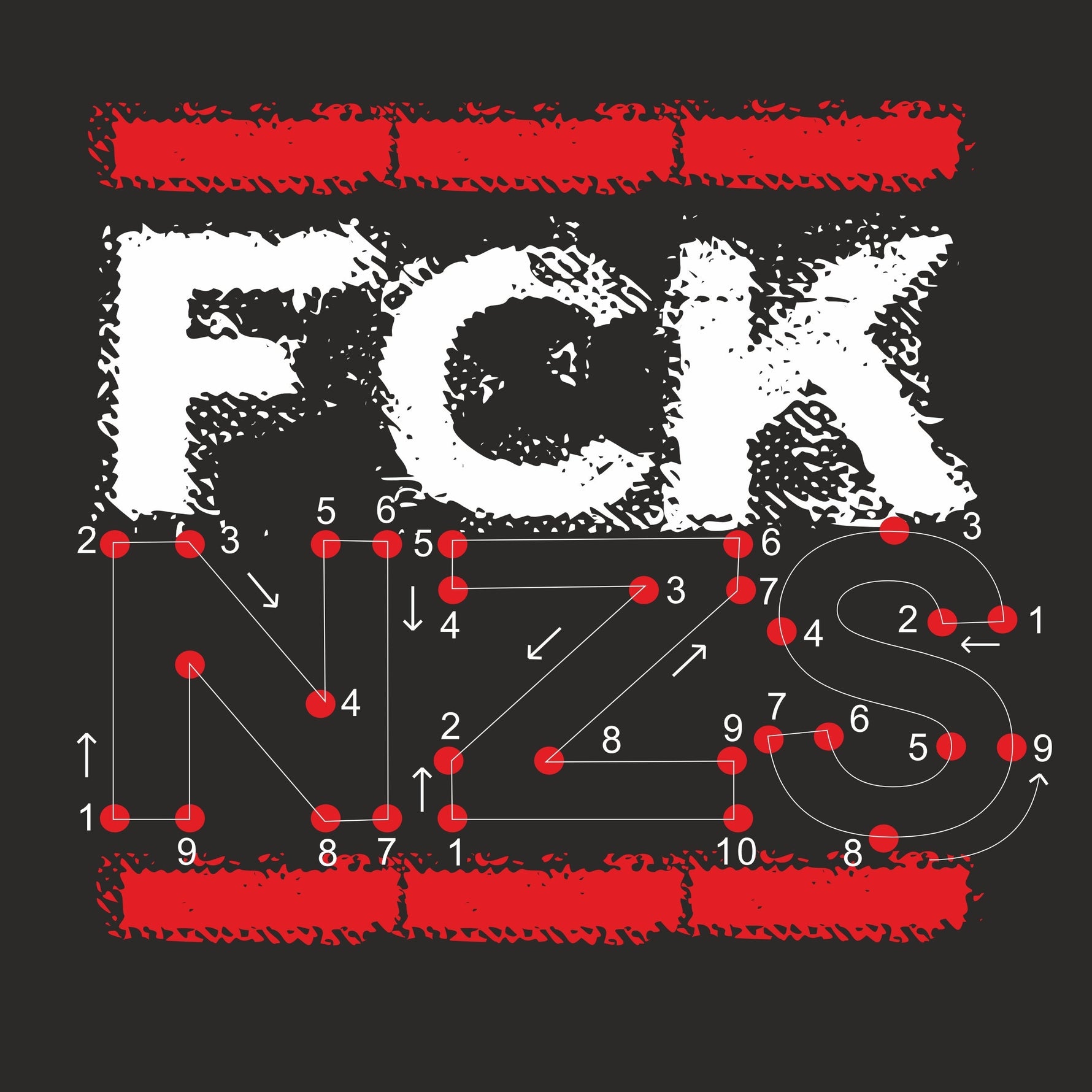 Kaffeetasse - F*ck NZS Zahlenrätsel
