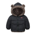 Kids Boy Girl Hooded Jacket Winter Clothes Plush - AdeLShop