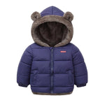 Kids Boy Girl Hooded Jacket Winter Clothes Plush - AdeLShop