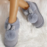 Ladies Shoes Cute Plush Slippers - Soft & Cozy - Perfect for Relaxing at Home - Ideal Gift for Women - AdeLShop