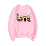 Latte Coffee Halloween Witch School Sweatshirt - AdeLShop