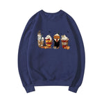 Latte Coffee Halloween Witch School Sweatshirt - AdeLShop