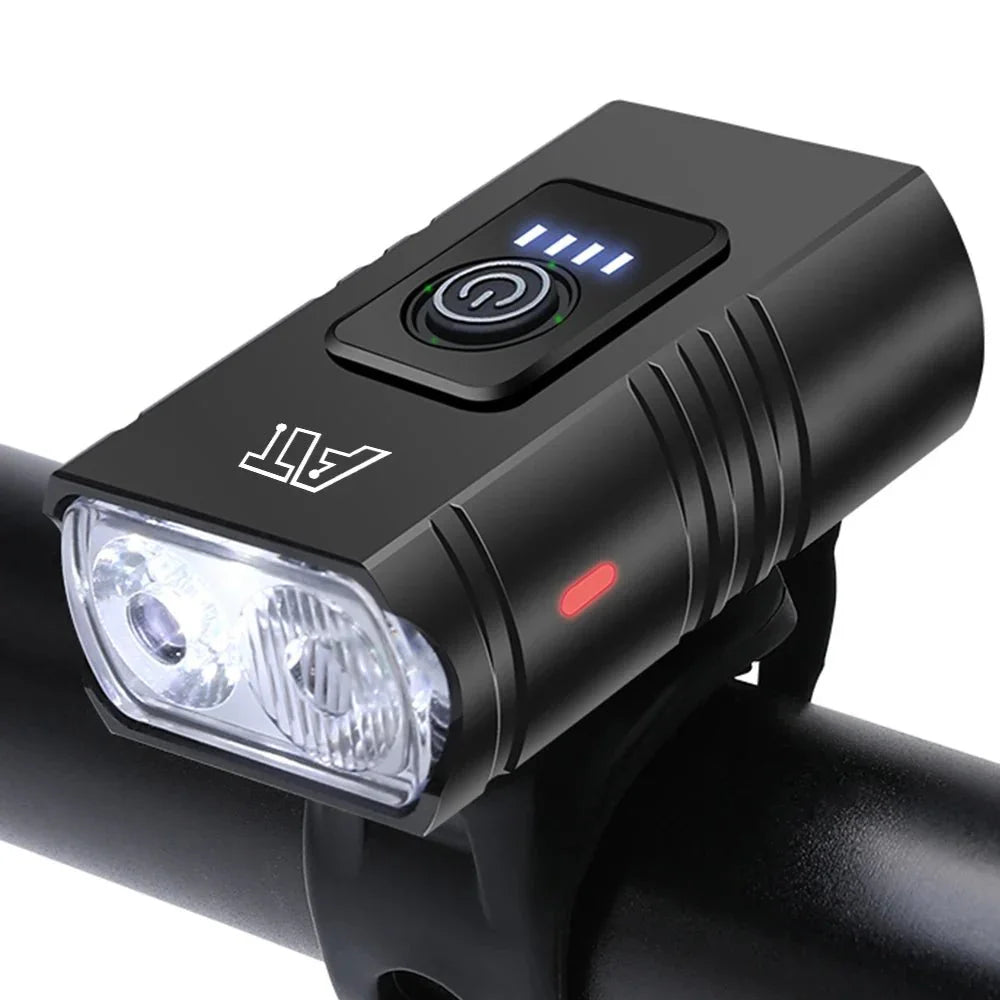 LED Bicycle Front Light Type - C Rechargeable Bicycle Headlight MTB Road Bike Headlamp Easy to Install Cycling Accessories - AdeLShop