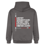 Leistet Widerstand“ Unisex Hoodie  | Front- & Backprint