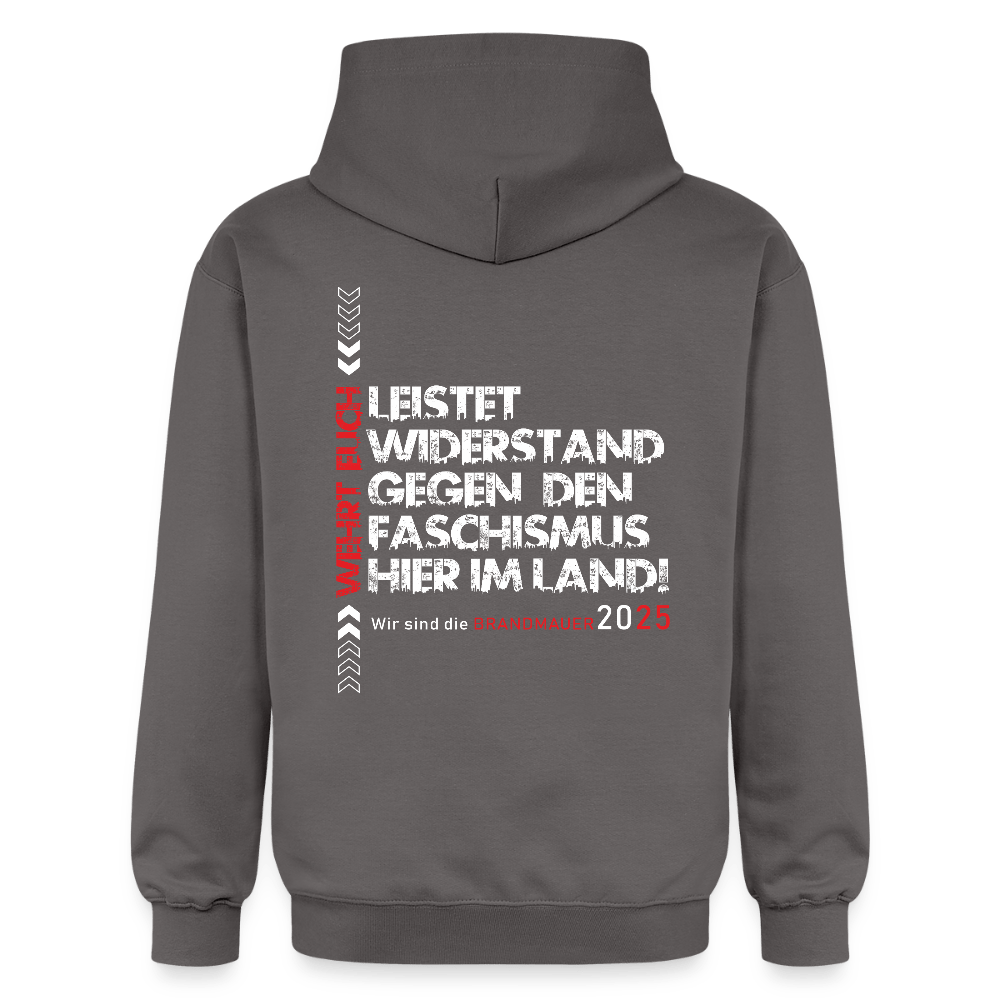 Leistet Widerstand“ Unisex Hoodie  | Front- & Backprint