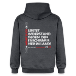 Leistet Widerstand“ Unisex Hoodie  | Front- & Backprint