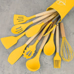 Silicone Utensil Set, Kitchen Utensil , Safety Cooking Utensils 12pcs/set - AdeLShop