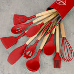 Silicone Utensil Set, Kitchen Utensil , Safety Cooking Utensils 12pcs/set - AdeLShop