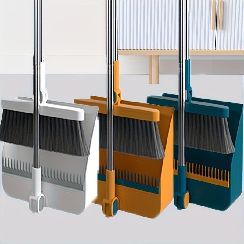 Thickened Multifunctional Broom Dustpan Floor Brush 2pcs/set, - AdeLShop