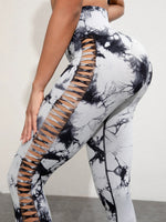 Tie Dye Seamless Leggings for Women High Waist Yoga Pants - AdeLShop