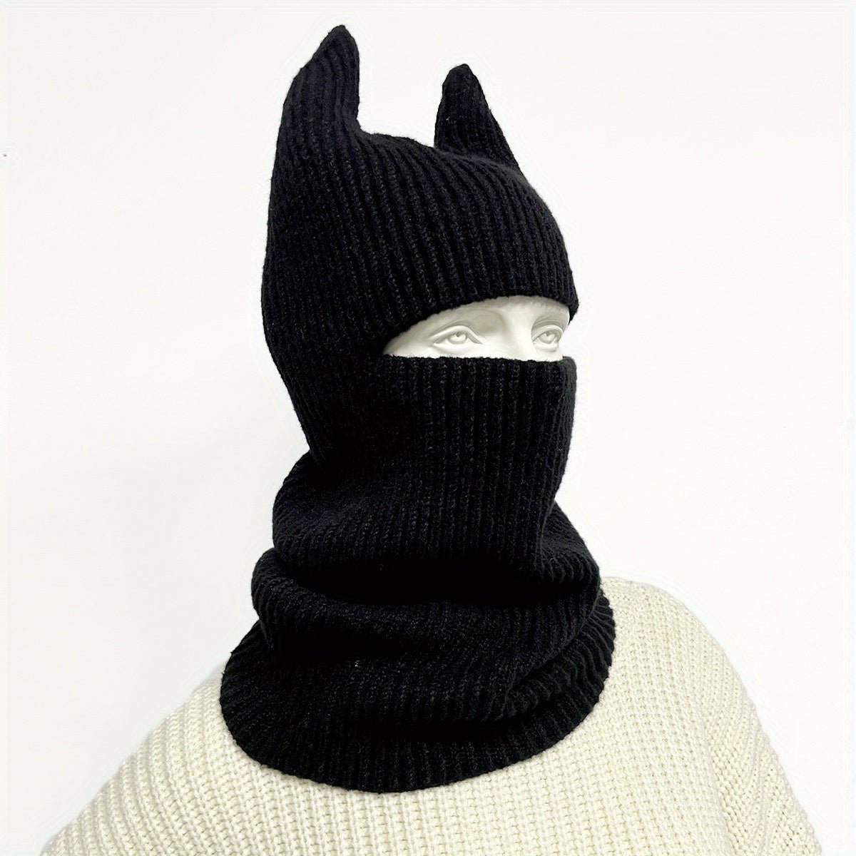 Unisex Funky 3D Rabbit , Hand Washable for Men & Women, Comfortable Knit Hat Playful Design - AdeLShop