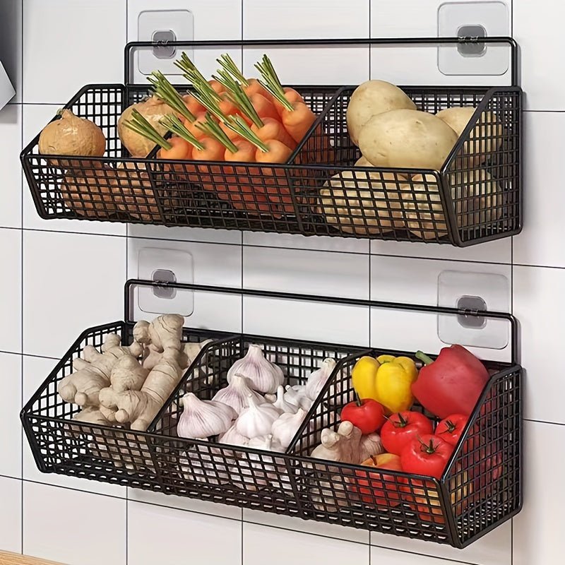 Wall Mounted Kitchen Storage Basket - AdeLShop
