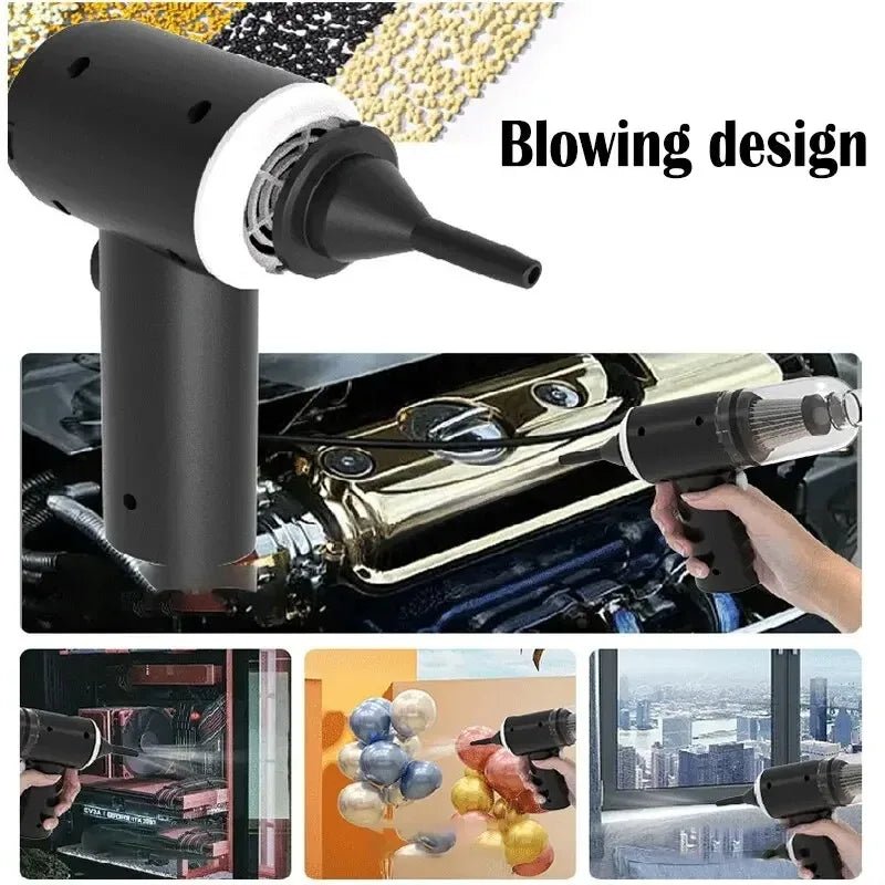 Wireless Car Vacuum Cleaner USB Charging 9000Pa Portable Cleaning - AdeLShop